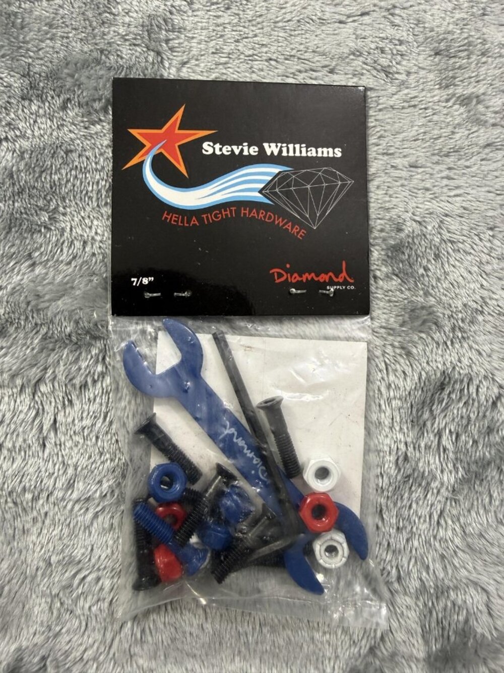 New Diamond Supply Co Stevie Williams Hella Tight Skateboard Hardware 7/8 Set